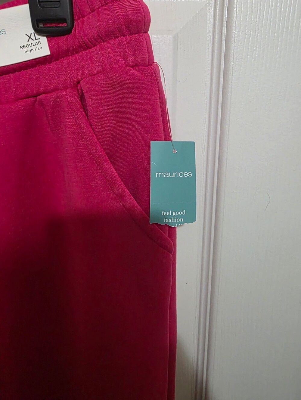 Maurices Fuscia Scuba Jogger Pants NWTS Size Xl - Picture 4 of 4